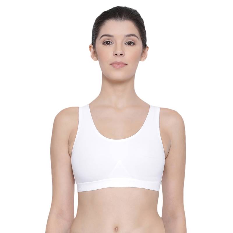 Lux Lyra 531 White Premium Cotton Sports Bras (40B)