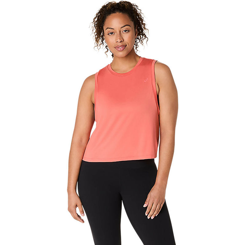 ASICS Women's Dark Pink Clay Flex Stretch Tank (XS)