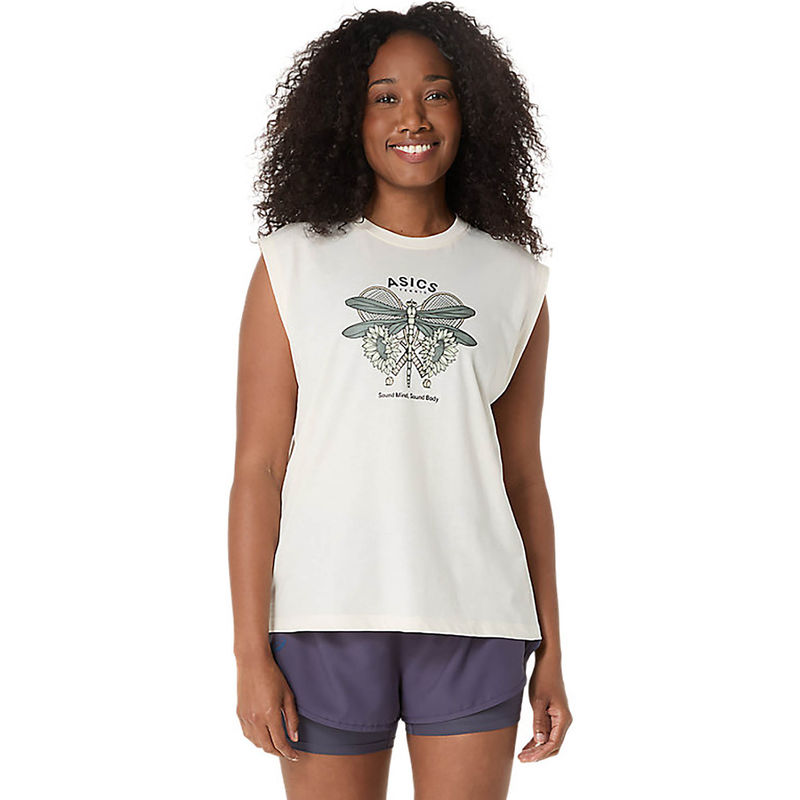 ASICS Women's White Game Seasonal Graphic Top (XS)