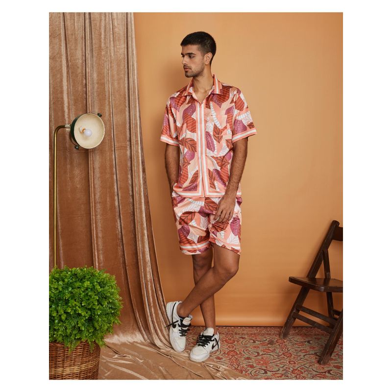 CLUBHAVANA Earthy Drift Premium Soft Satin Shorts (L)