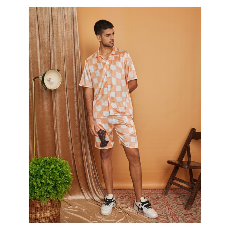 CLUBHAVANA Fuzzy Checkers Premium Soft Satin Shorts (M)