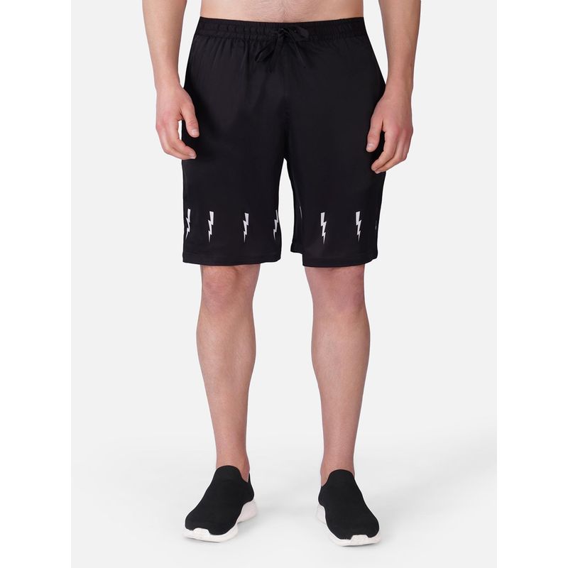 CLUBHAVANA VOLT BLACK Premium Soft Satin Shorts (XL)