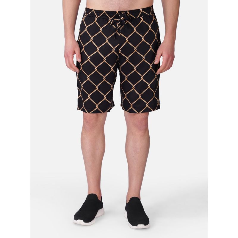 CLUBHAVANA IMPERIAL GRID Premium Soft Satin Shorts (XL)