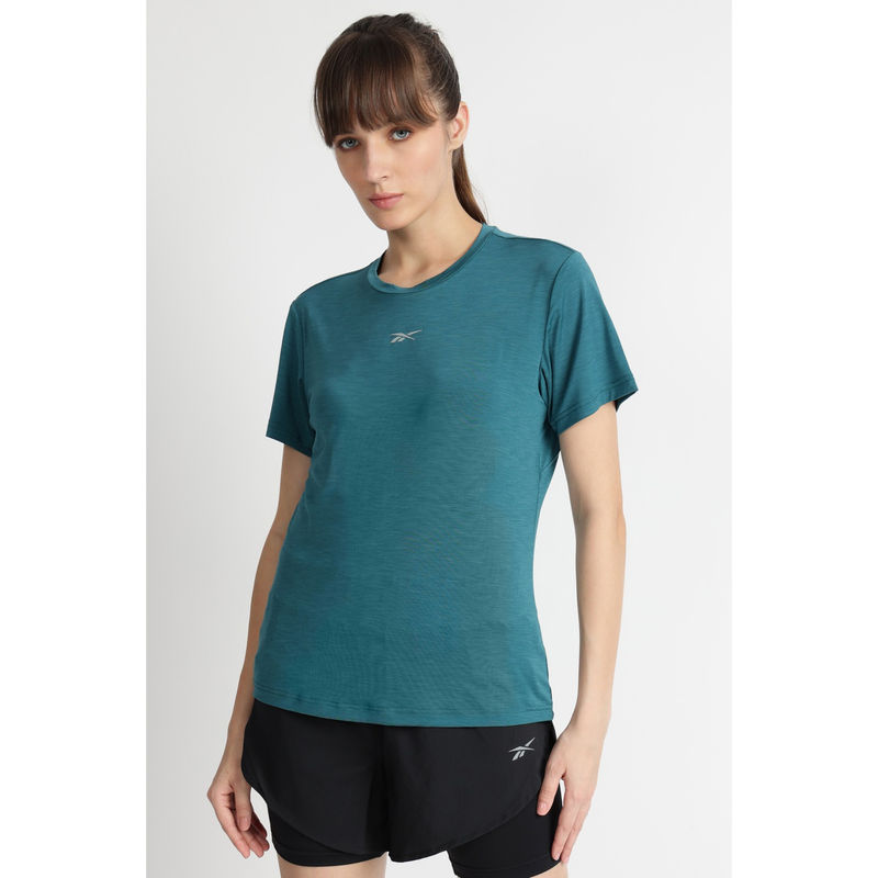Reebok Women Teal T-Shirt (XS)