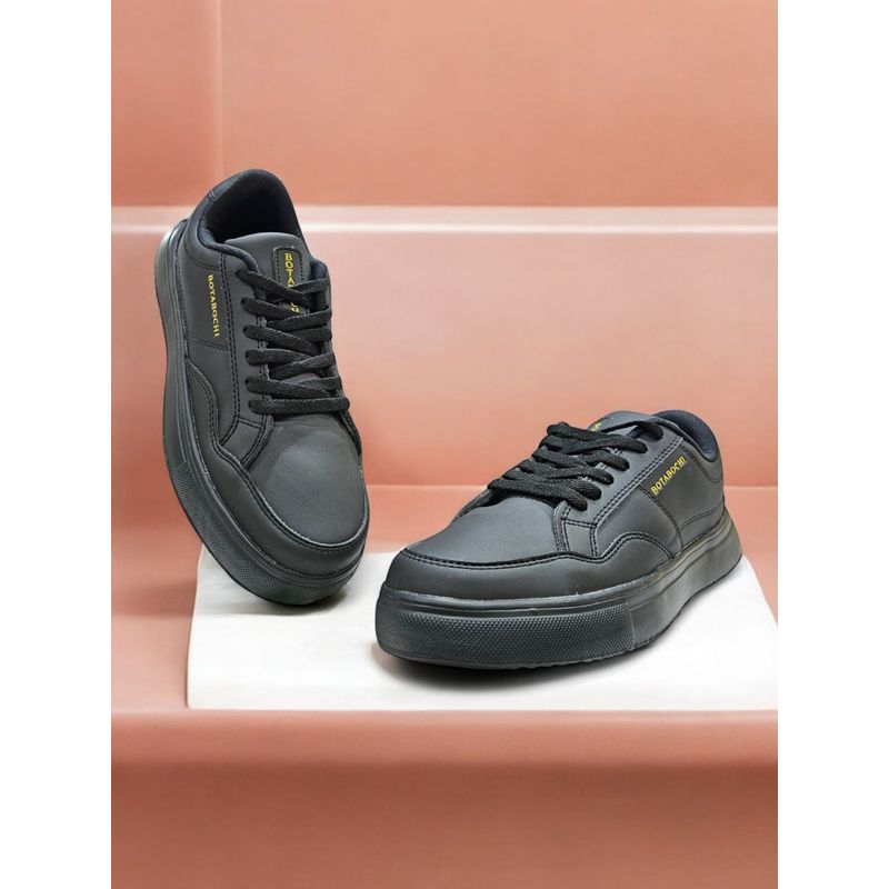 BOTABOCHI Men The Dark Night Black Sneakers (UK 6)