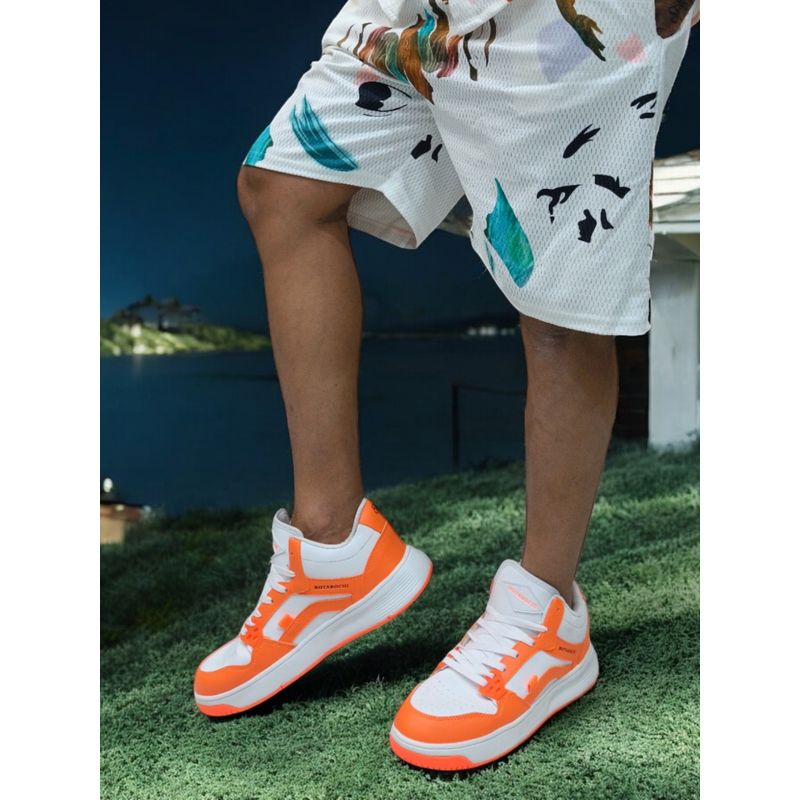 BOTABOCHI Men Stardust Vector Orange Sneakers (UK 6)