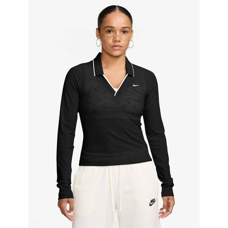 Nike Sportswear Women's Chll Stch Lace Long T-Shirt (XL)