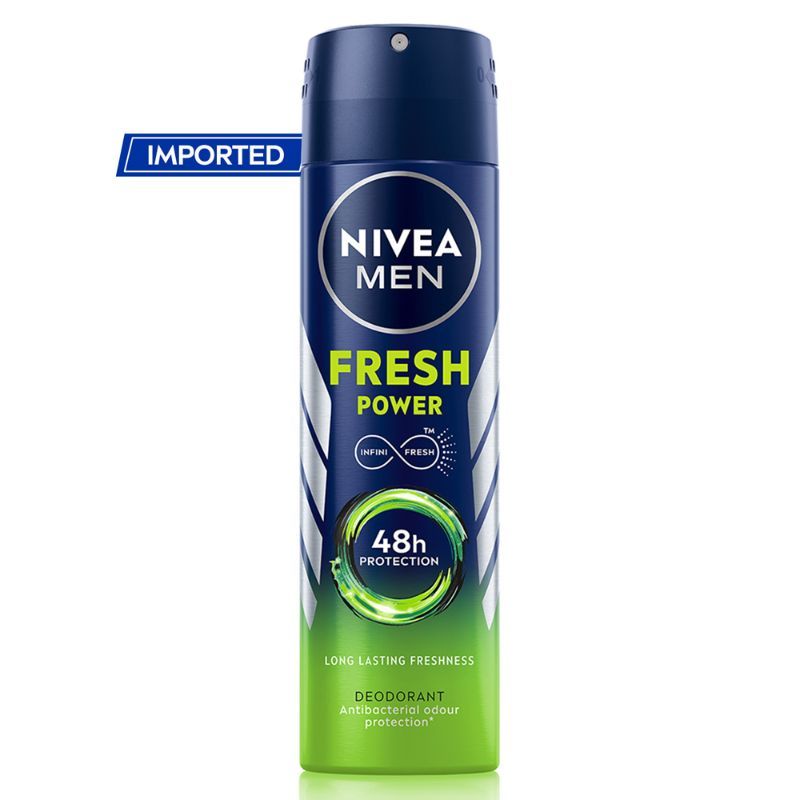 NIVEA MEN Deodorant, Fresh Power, 48h Long lasting Freshness with Fresh Musk Scent