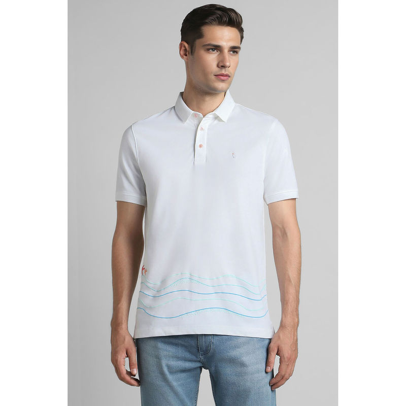 Simon Carter White Polo T-Shirt (M)