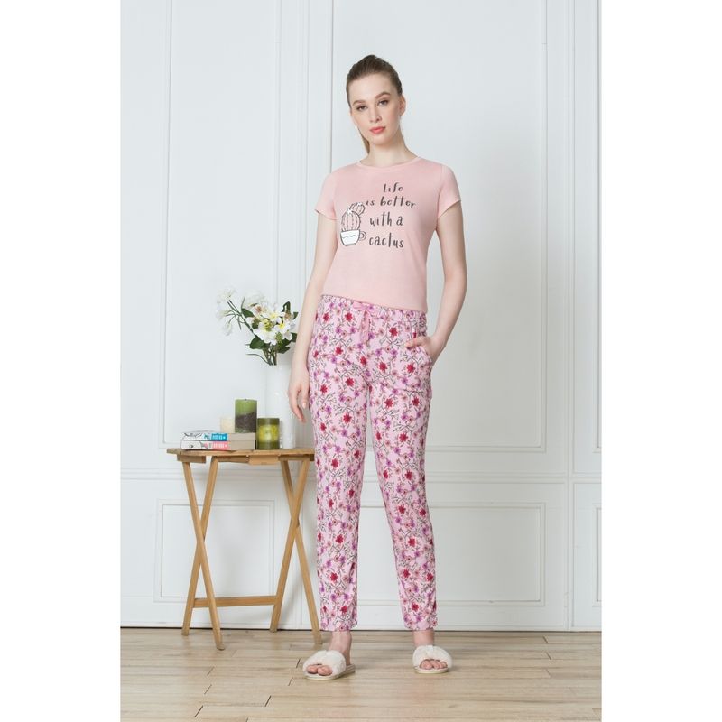 Van Heusen Women Superior Drape & Ultra Soft Lounge Pants - Pink (XL)