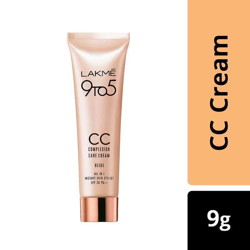 Lakme 9 to 5 Cc Cream Beige Tinted Moisturizer with SPF 30 with Natural Coverage