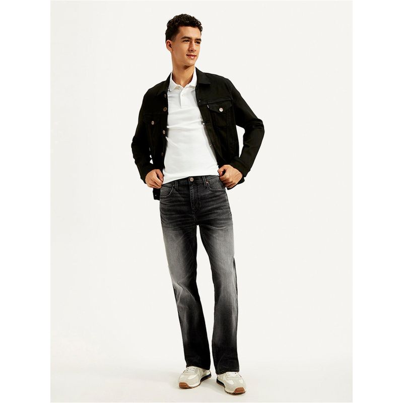 Levi's Mens 527 Slim Bootcut Fit Charcoal-Grey Jeans (38)