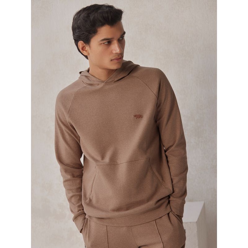 Andamen Khaki Mens Raglan Sleeve Hoodie Regular Fit (S)