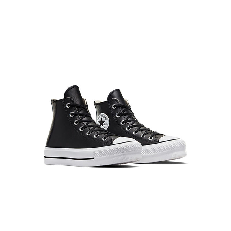 Converse Women Chuck Taylor All Star Leather Platform High Top Sneakers (UK 4)