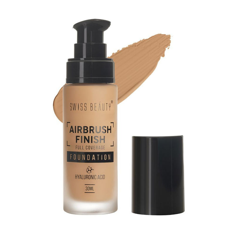 Swiss Beauty Airbrush Finish Full Coverage Foundation - 3 Nude Beige