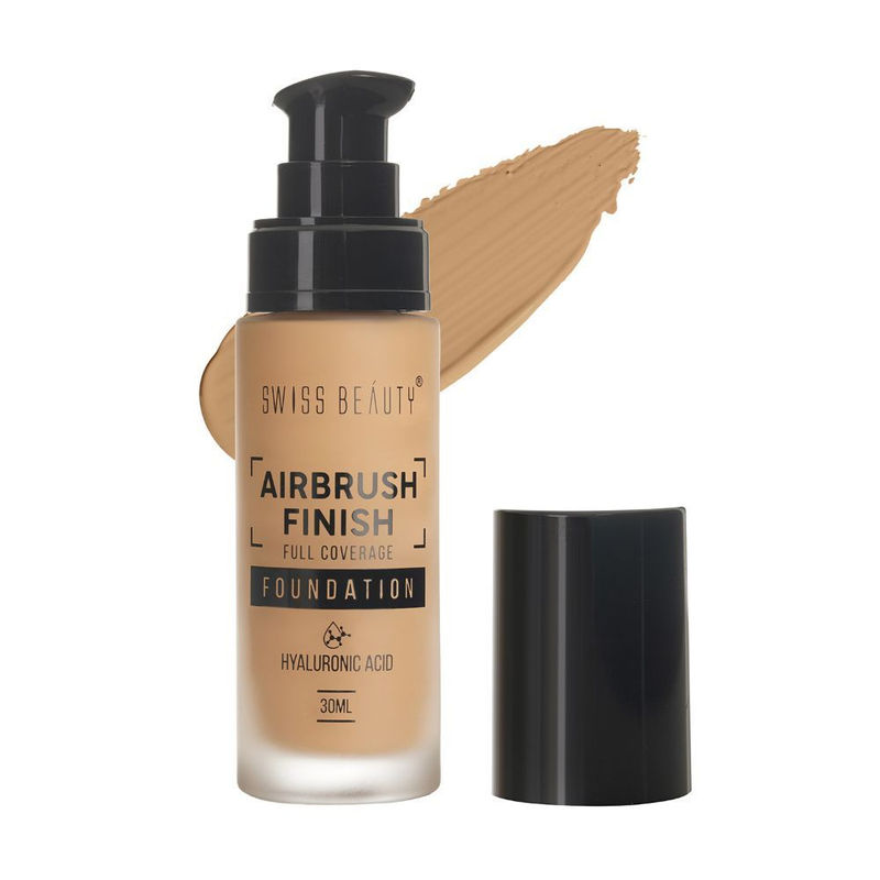 Swiss Beauty Airbrush Finish Full Coverage Foundation - 4 Golden Beige