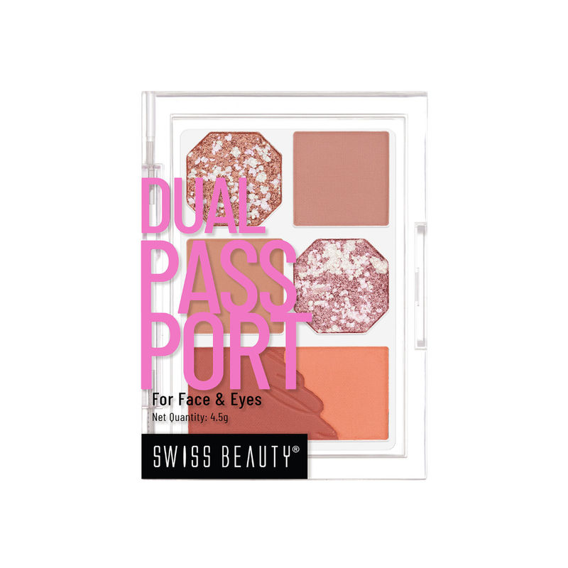 Swiss Beauty Dual Passport Eyeshadow Palette - 2 Dinner Date