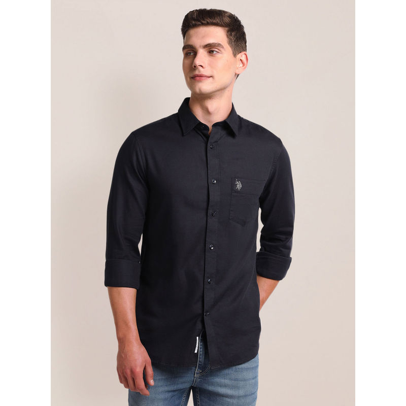 U.S. POLO ASSN. Tailored Regular Fit Solid Shirt (XL)