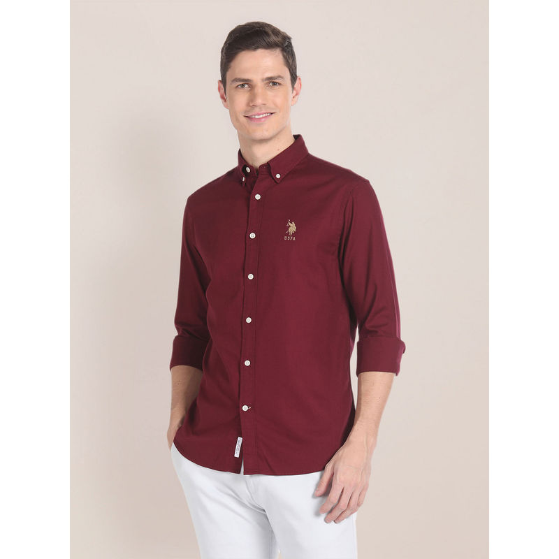 U.S. POLO ASSN. Button Down Collar Cotton Shirt (M)