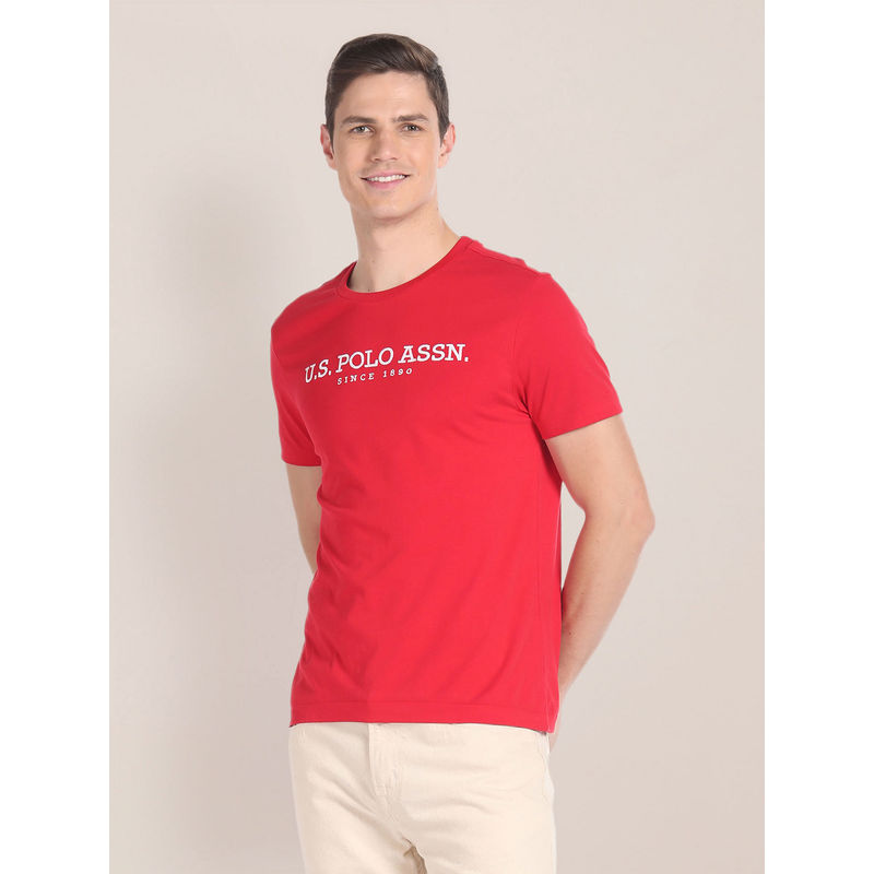 U.S. POLO ASSN. Brand Embroidered Cotton T-Shirt (S)