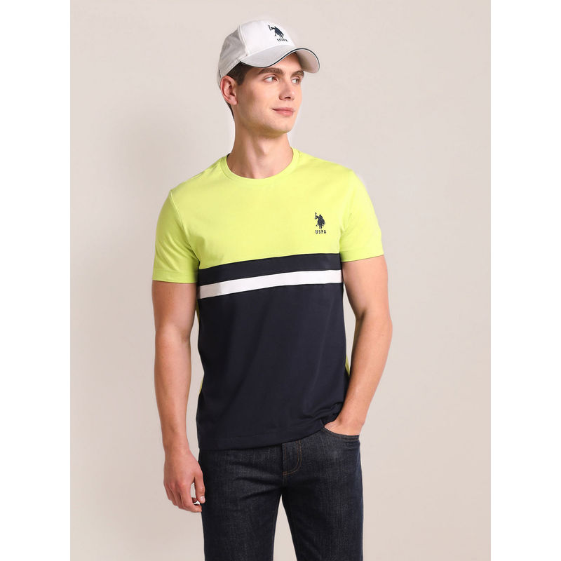 U.S. POLO ASSN. Colour Block Slim Fit T-Shirt (L)