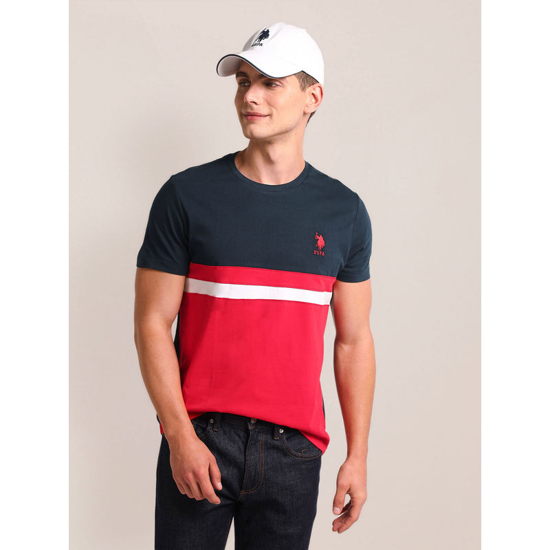 U.S. POLO ASSN. Colour Block Slim Fit T-Shirt (XL)
