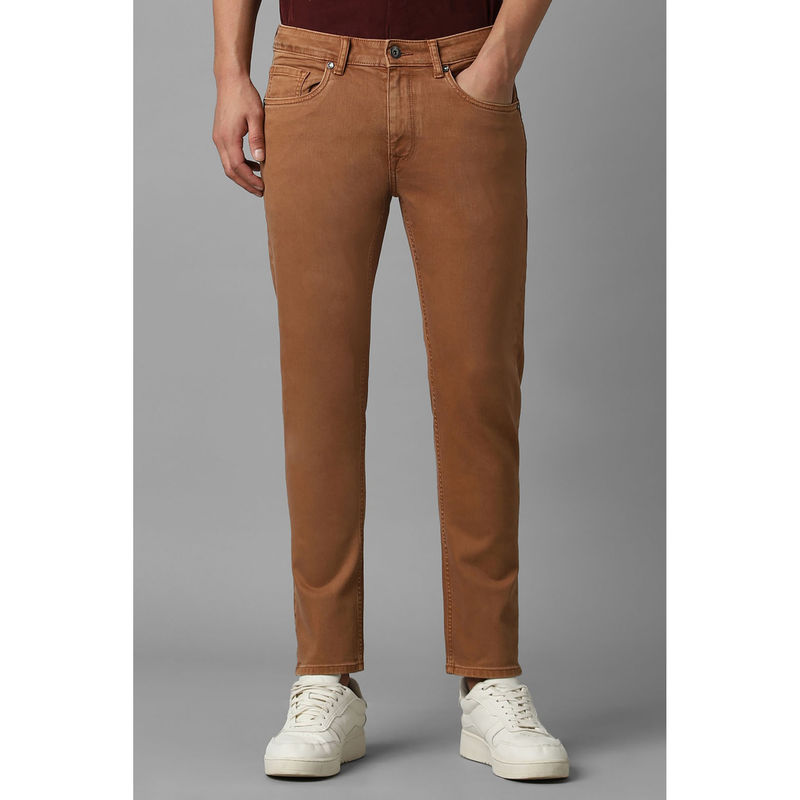 Louis Philippe Men Brown Smart Fit Jeans (36)