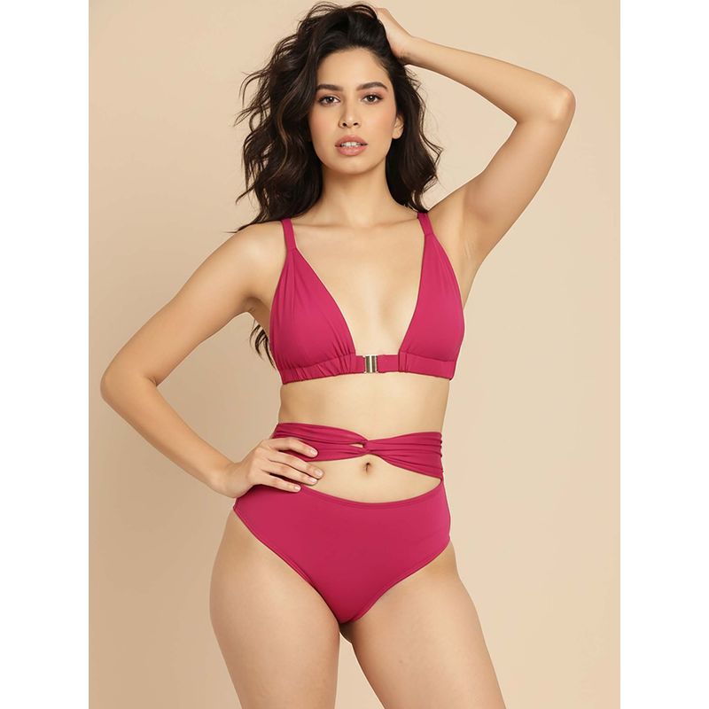 AOBA Women Pink Bikini (Set of 2) (S)