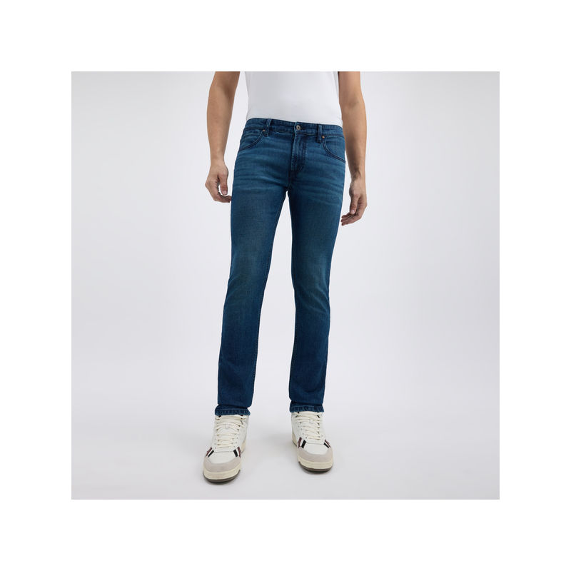Pepe Jeans Men Navy Blue Slim Fit Mid Rise Jeans (30)