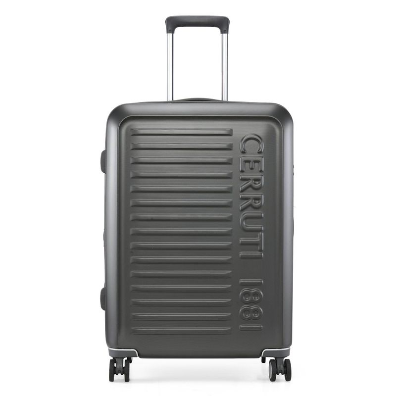 Cerruti 1881 CHIC VOYAGER Dark Grey Color Abs Material Hard 24 Inch Size Trolley (M) (M)