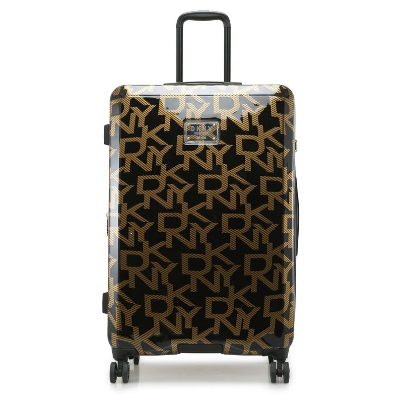 DKNY Deco Signature Black & Gold Abs Pc Film Material Hard 24 Trolley (M) (M)