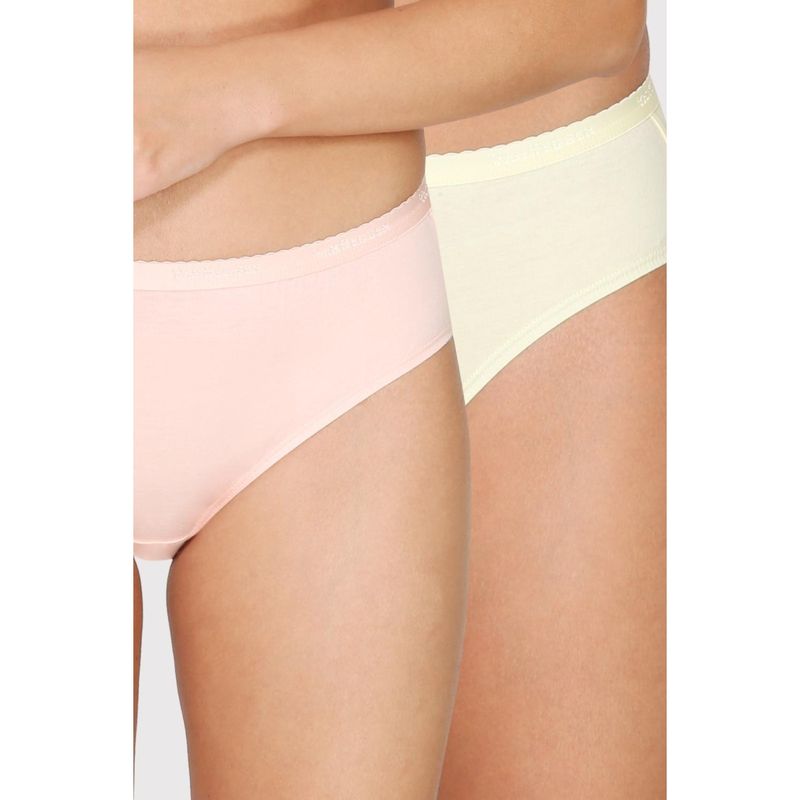 Van Heusen Women Pack of 2 Antibacterial & No Marks Waistband Hipster Panty - Assorted (M)