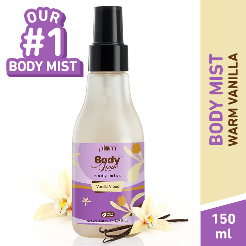 Plum BodyLovin' Vanilla Vibes Body Mist For A Long Lasting Vanilla Fragrance