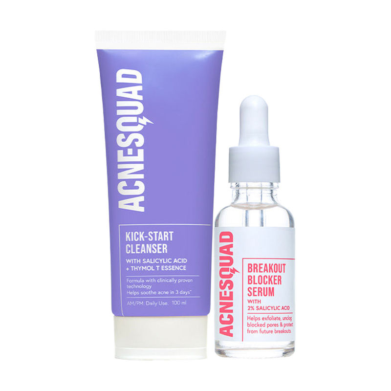 Buy Acne Squad Salicylic Acid Cleanser & 2 Salicylic Acid Serum Combo