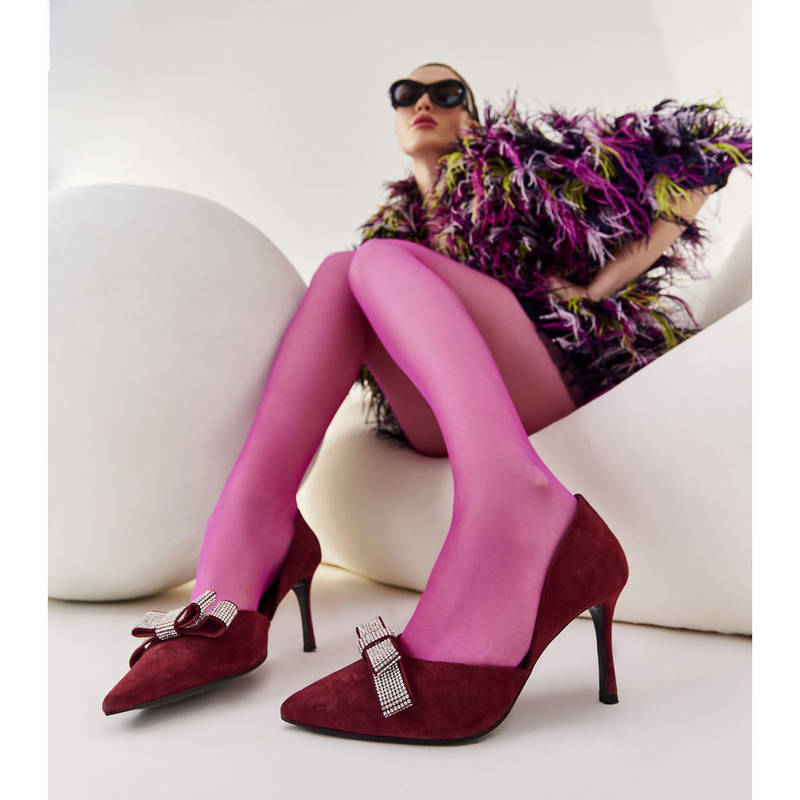 Oroh Maroon Piacenza Heels (EURO 41)