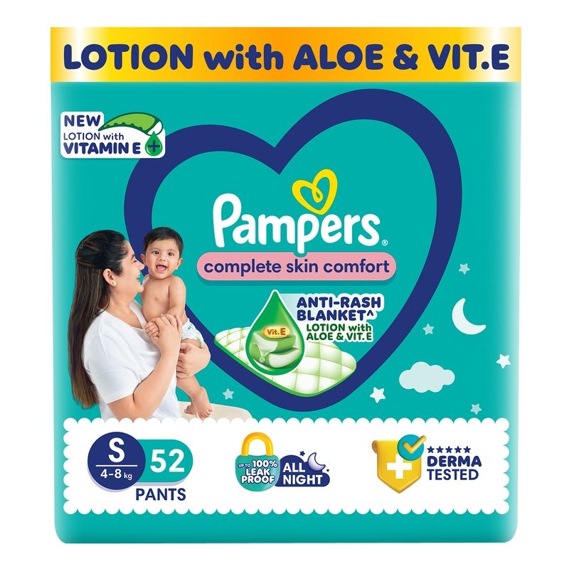 Pampers New Diapers Pants Small - 52 Pack