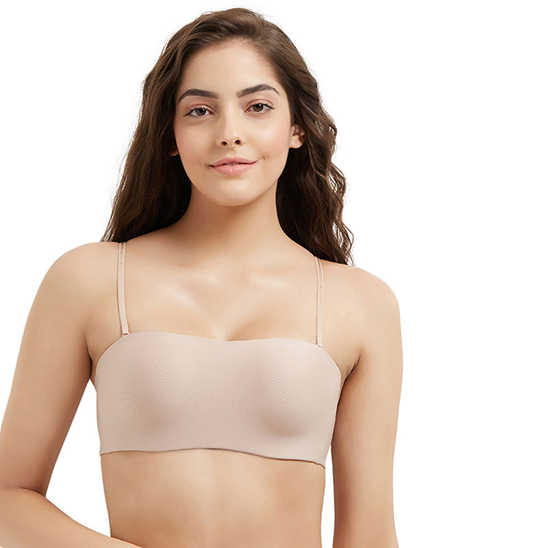 Wacoal Basic Mold Padded Wired Half Cup Strapless T-Shirt Bra - Beige (32D)