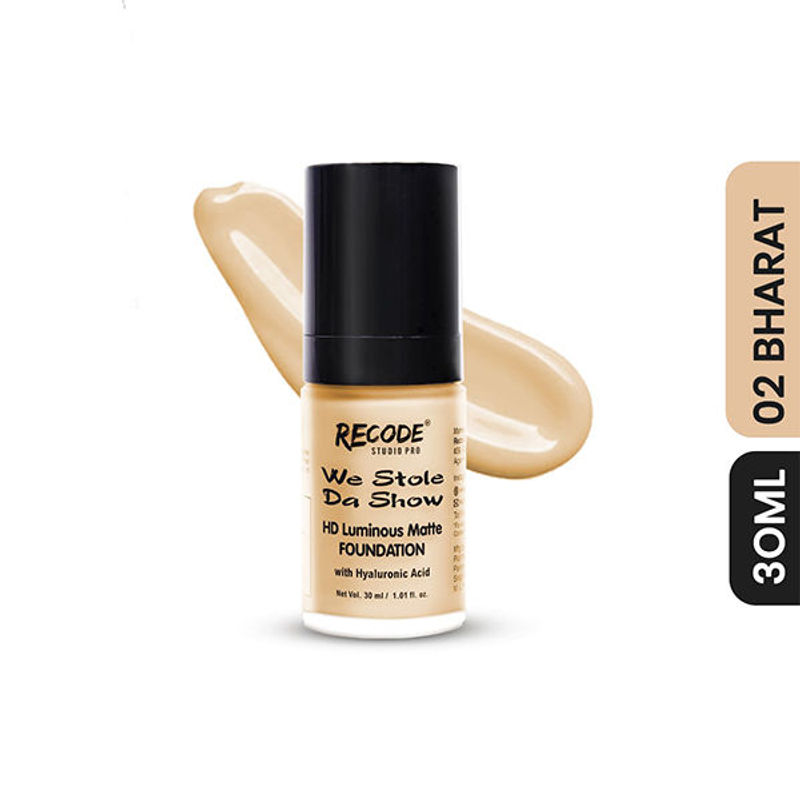 Recode HD Luminous Matte Foundation - 02 Bharat
