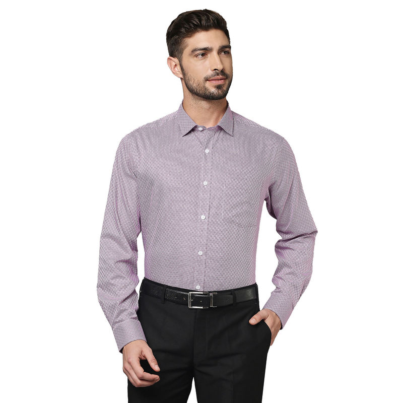 Park Avenue Men Medium Purple Shirt (XS) (XS)