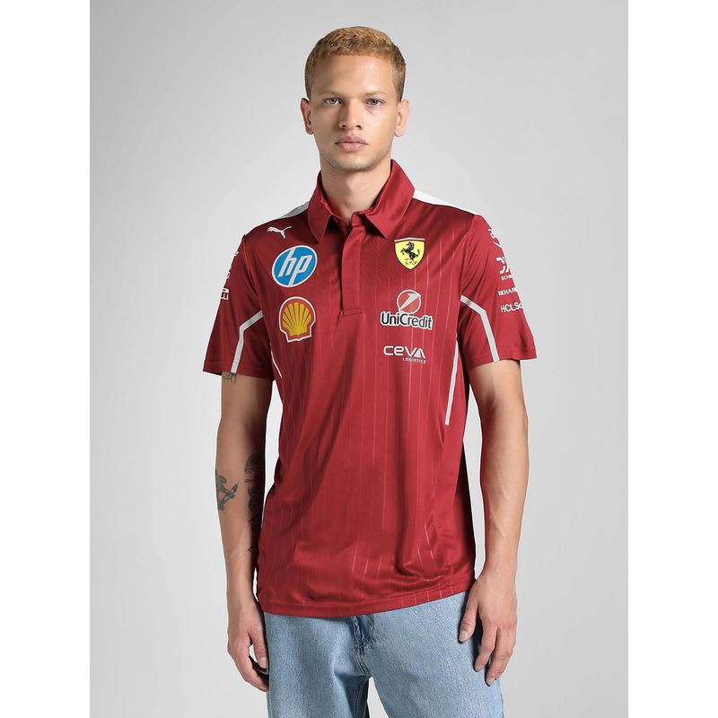 Puma Scuderia Ferrari 2025 Team Men's Motorsport Polo T-shirt (XS)