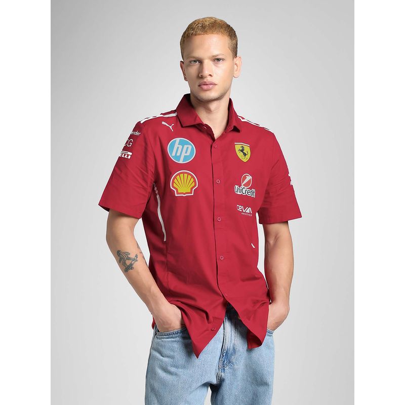 Puma Scuderia Ferrari 2025 Team Men's Motorsport Shirt (S)
