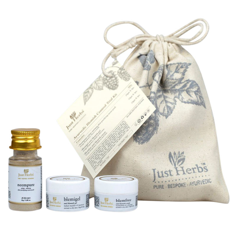 Just Herbs Ayurvedic Blemish Control Trial Kit Buy Just Herbs