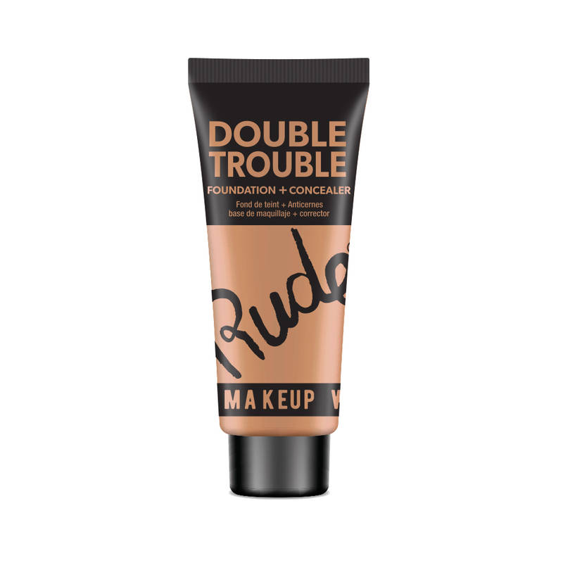 Rude Cosmetics Double Trouble Foundation + Concealer - Suede 15