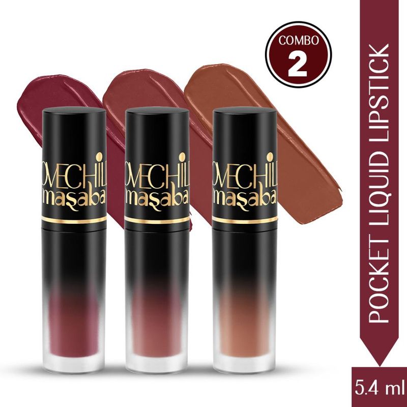 LoveChild Masaba Pocket Liquid Lipstick Combo - 02