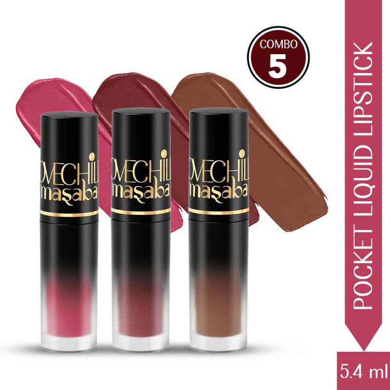 LoveChild Masaba Pocket Liquid Lipstick Combo - 05