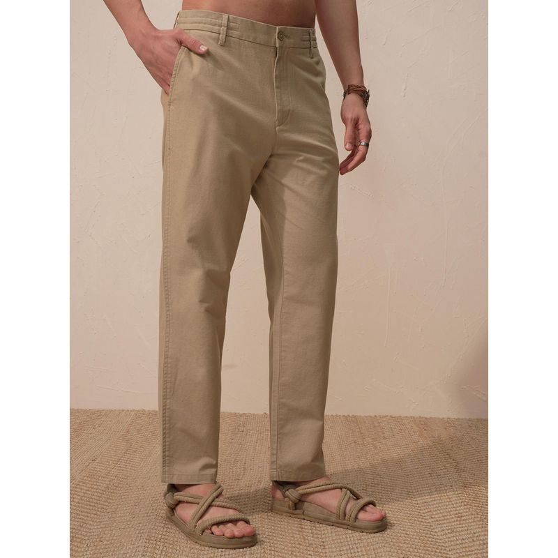 HIGHLANDER Men Mid-Rise Relaxed Fit Trousers (32)