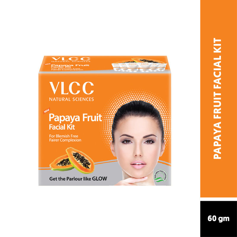 VLCC Papaya Fruit Facial kit for Blemish Free & Fairer Complexion