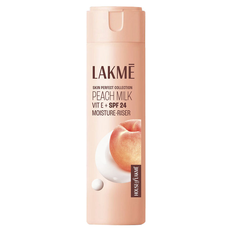 Lakme Peach Milk SPF 24 PA++ Moisturizer with Vitamin C 12HR Moisture Lock Daily Sunscreen Lotion