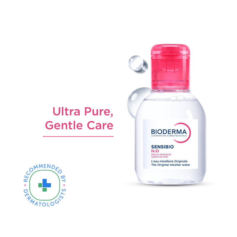Bioderma Dermatological Micellar Water Sensibio H2O - Gently Removes Makeup Prevents Clogged Pores
