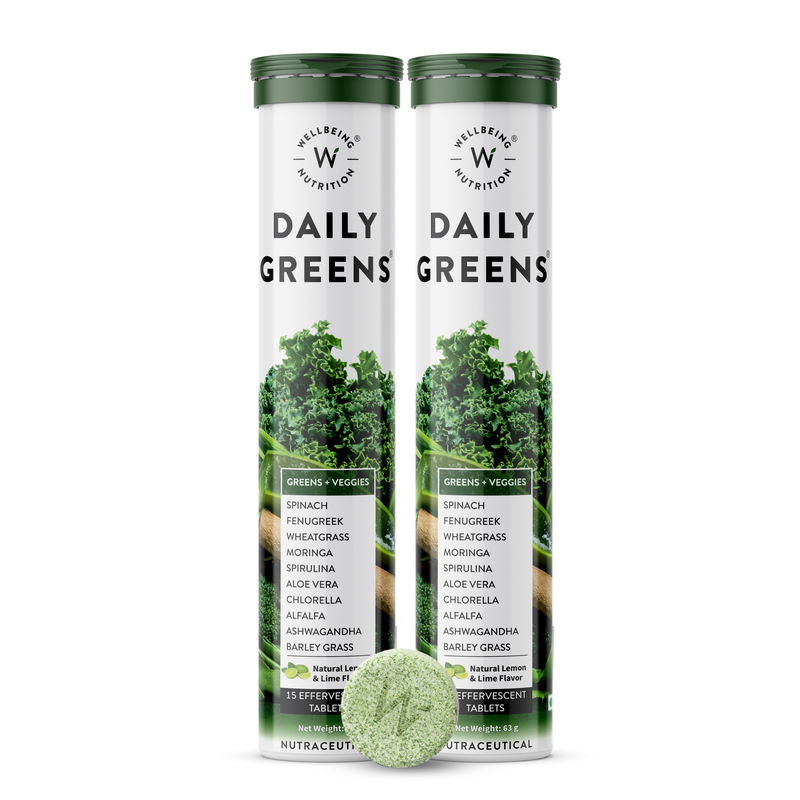 Wellbeing Nutrition Daily Greens Wholefood Multivitamin for Detox Plant